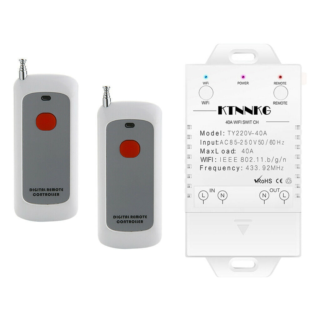 Smart Pump Switch Water Heater Timer Wi-Fi Remote Control Switch 4000W