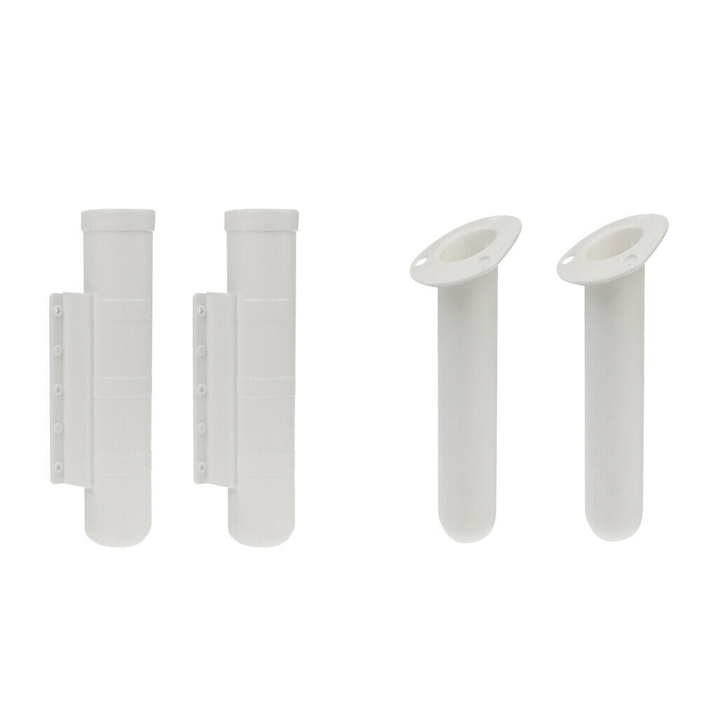 2x Fishing Rod Holder Mountable Base For Boat \u0026 2x 30 Degree Rod Holder