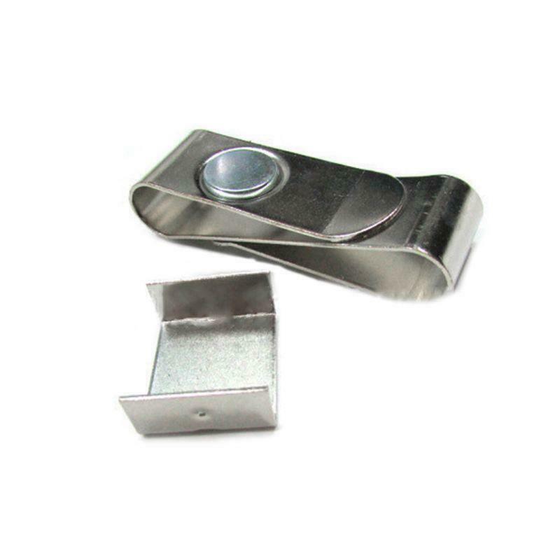 Strong Magnetic Billiard Ball Pool Cue Chalk Holder Stainless Steel S Shape Clip
