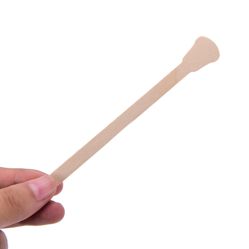 10Pcs Disposable Wax Waxing Wooden Body Hairs Removal Sticks Applicators Nice TH