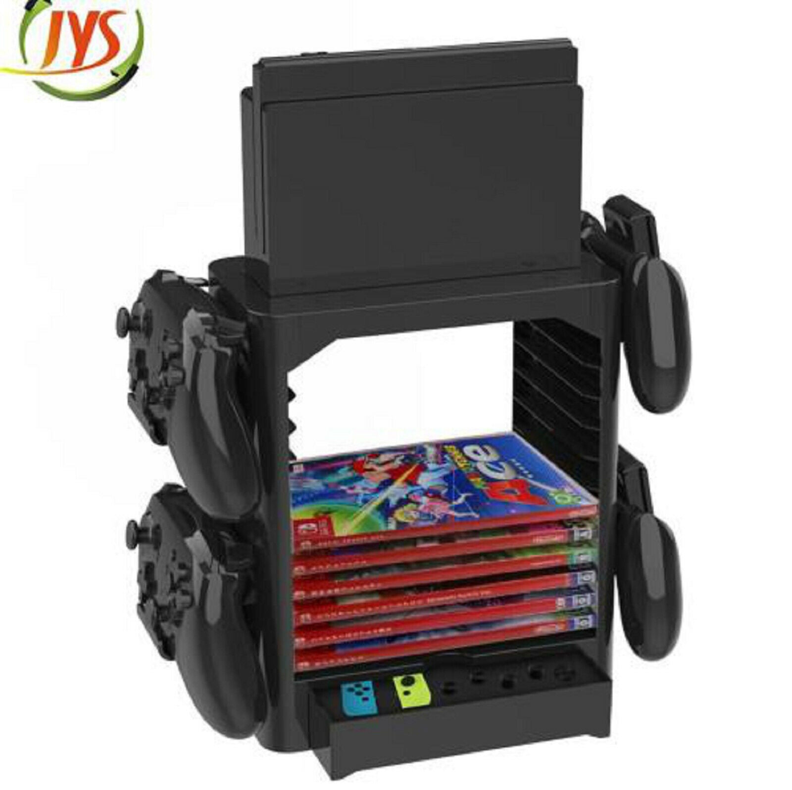 Multi-Function Storage Bracket Shelf for Gaming Switch Disc Console Controller