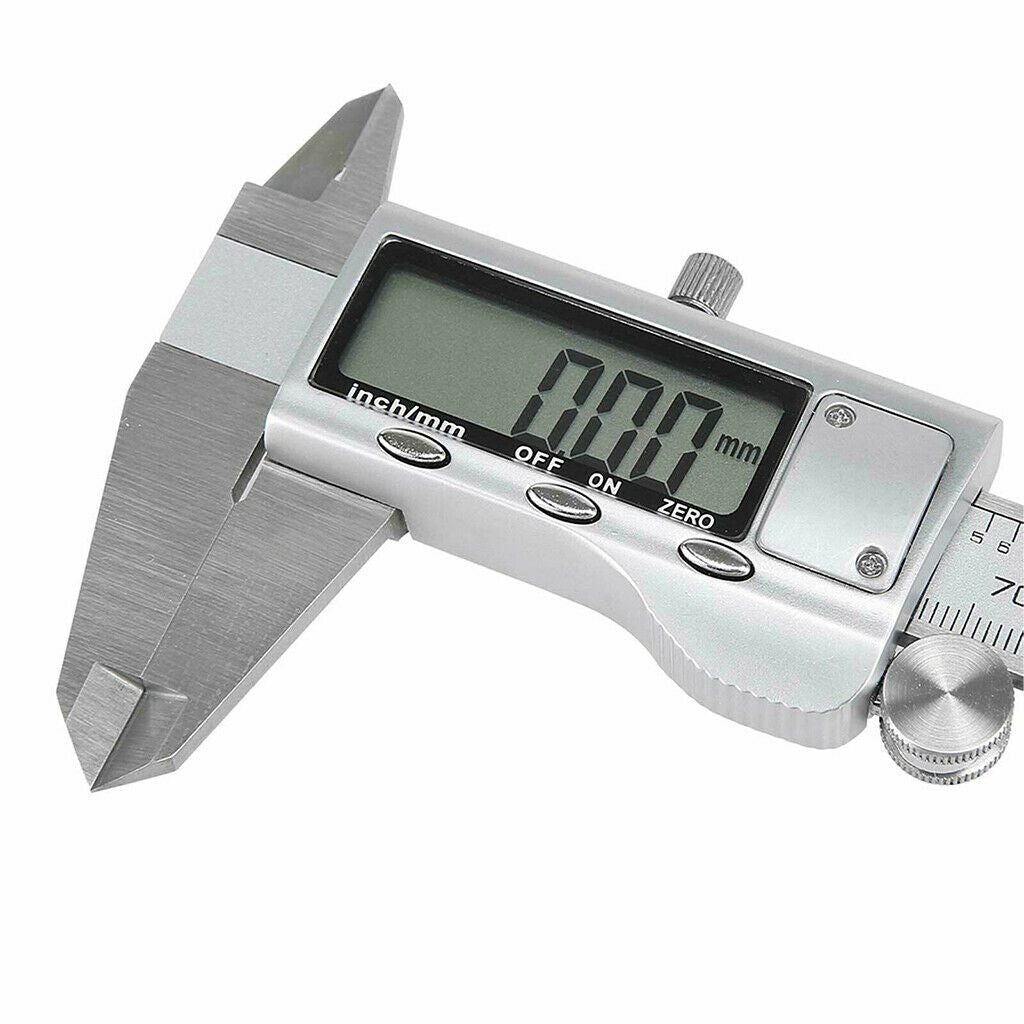 150mm/6''LCD Digital Vernier Caliper Stainless Steel MeasurementGauge Ruler Tool