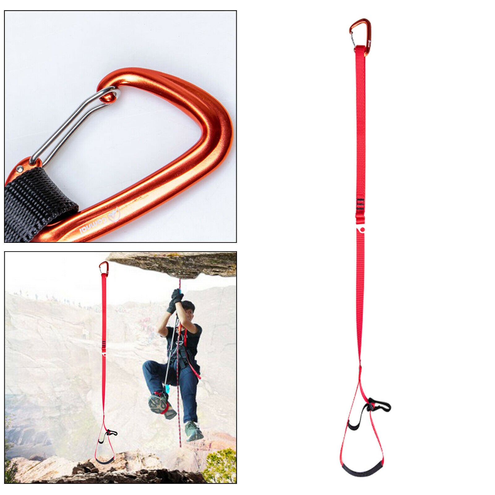 Climbing Foot Ascender Rock Climbing Foot Riser Loop Feet Strap Harness