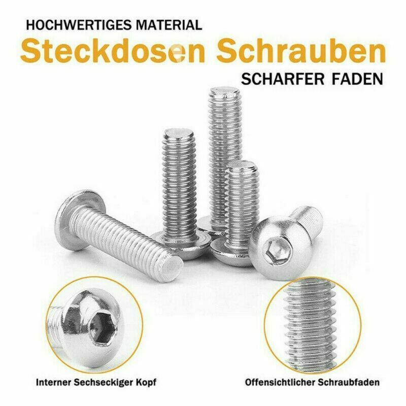 1080x M2 M3 M4 304 Metric Hex Socket Head Cap Screws Bolt Nut Assortment Set