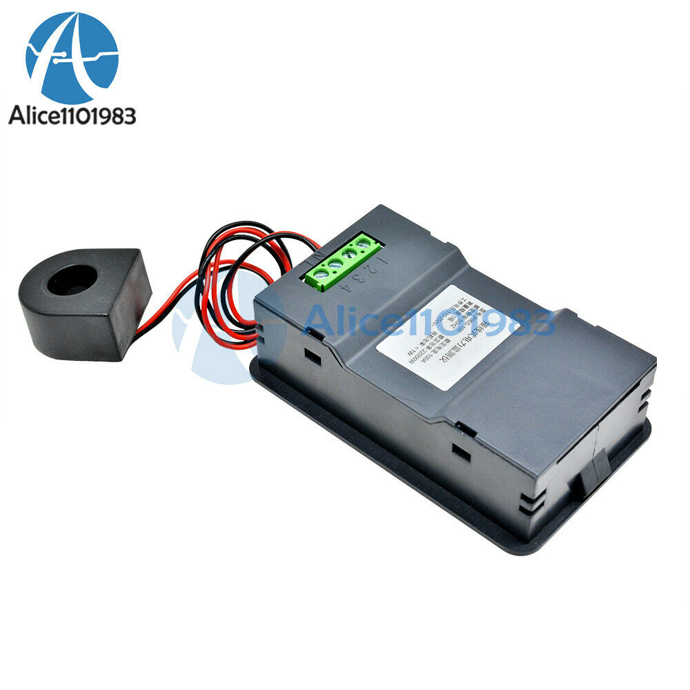 AC110-250V 100A 6 in1 LCD Power Meter Voltmeter Ammeter w/ Current Transformer