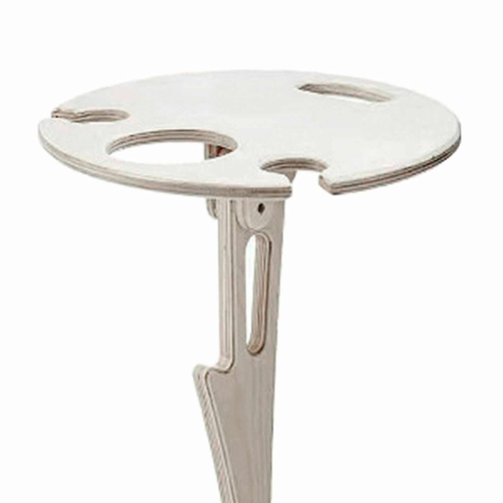 Wood Outdoor Wine Table Picnic BBQ Trip Wine Glass Bottles Holder Cheese