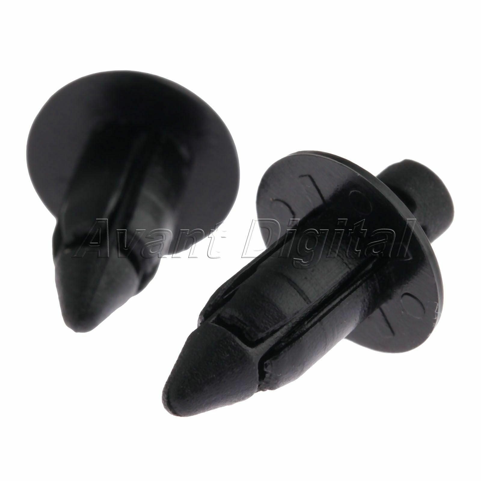 100 X Black 4mm Motorcycle fairing panel clips plastic screw For Suzuki roadster