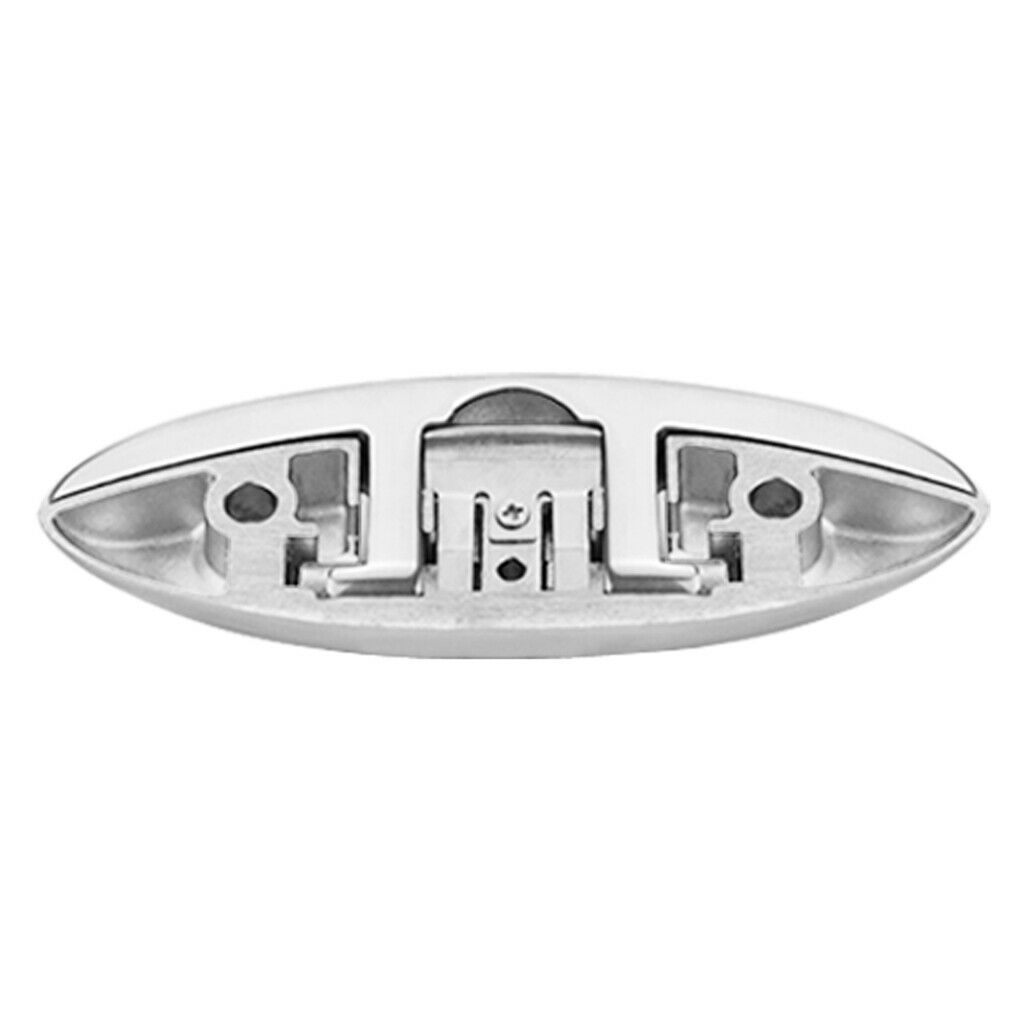 316 Stainless Steel Boat  Up Folding Cleat Dock Deck Line Rope 6inch