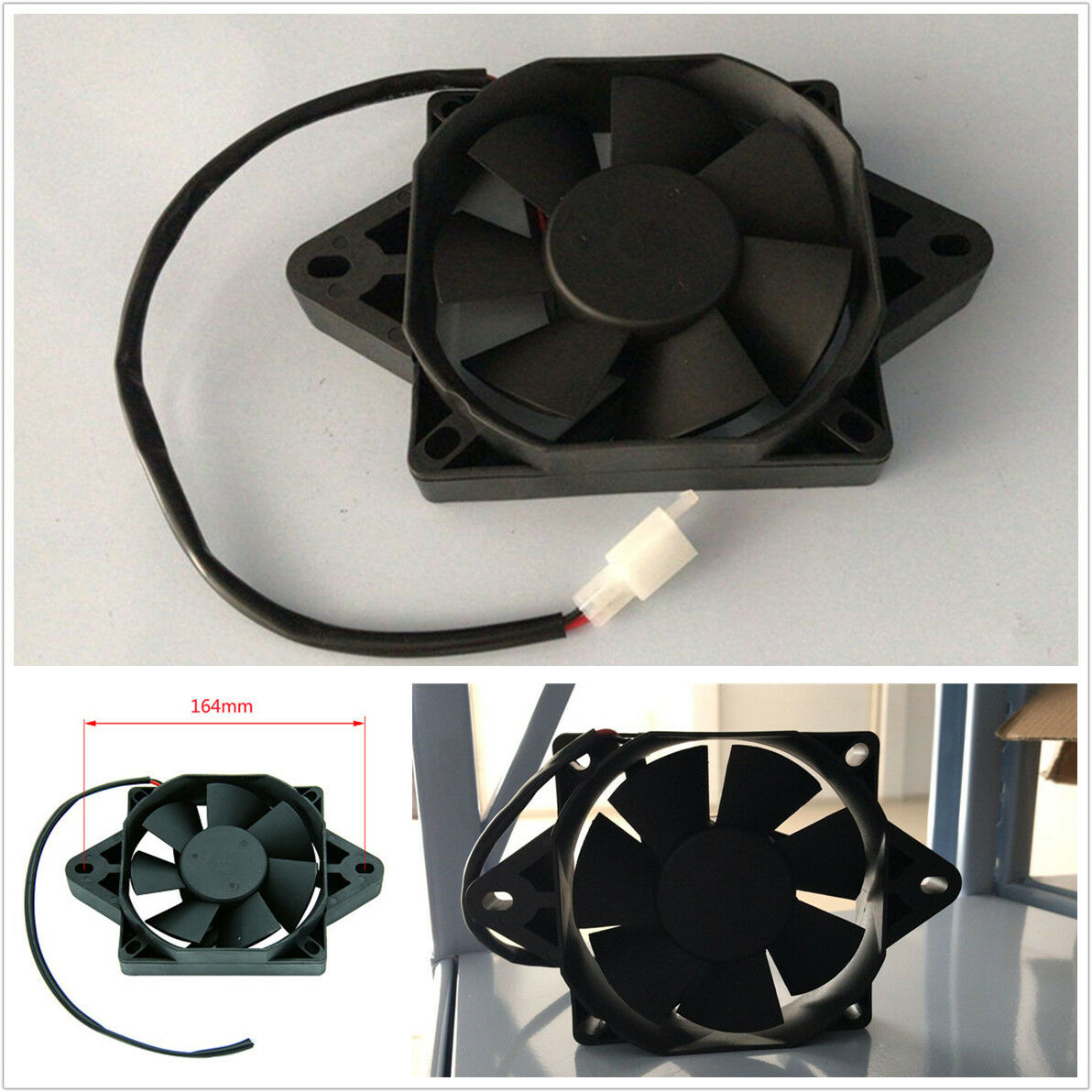 Motorcycle Electric Radiator Thermal Cooling Fan For 200 250cc ATV Quad Go Kart