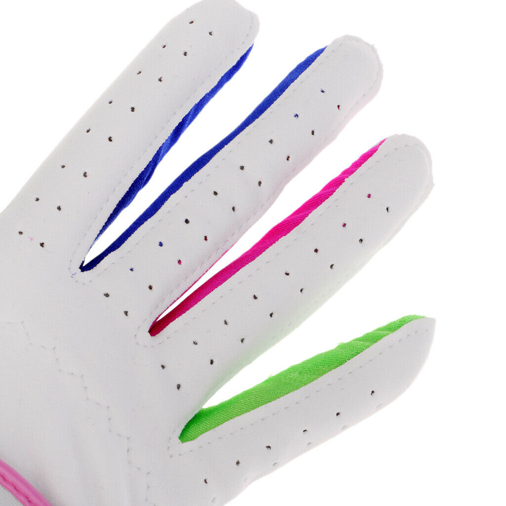 1 Pair Kids Children Junior Non-slip Grip Elastic Breathable Golf Gloves - 14
