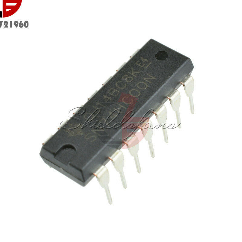 100pcs 74HC00 SN74HC00N Quad 2-Input NAND Gate IC 14-DIP DIP-14P Chip IC