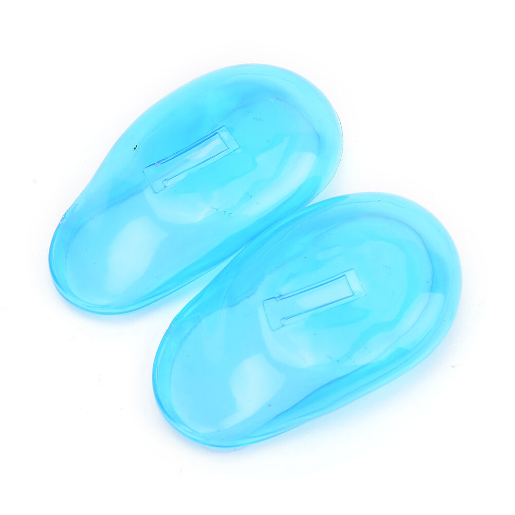 2PCS Practical Travel Hair Color Showers Water Shampoo Ear Protector Cover IBDA