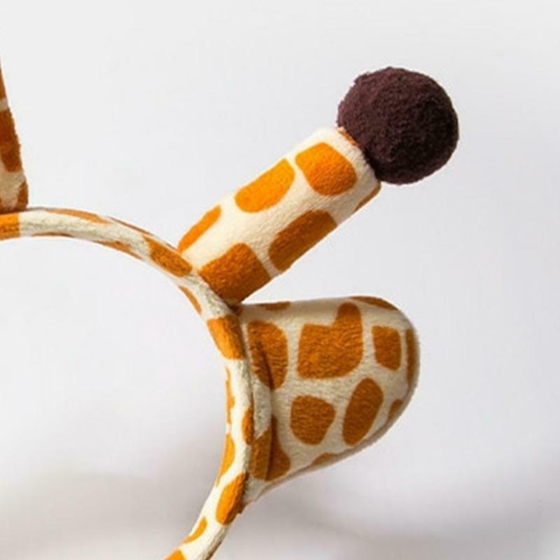 Plush Giraffe Ears Headband Stuffed Cartoon Headband Performance Hair Accessorie