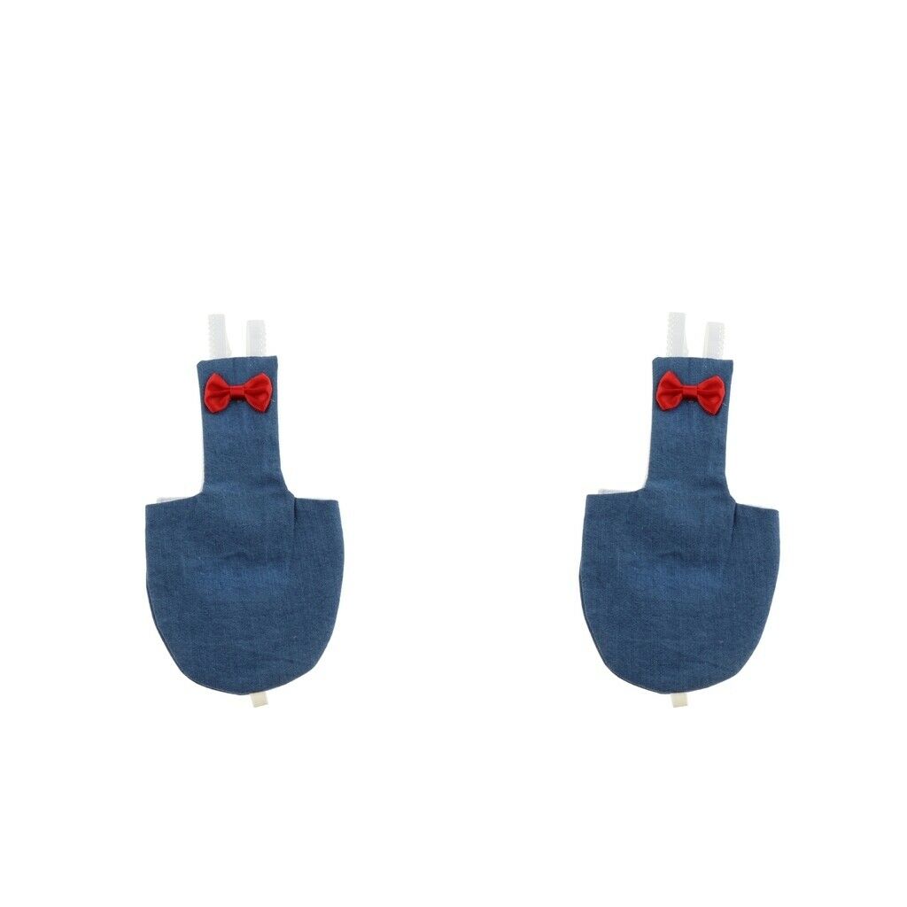 2 Pcs Parrot Diaper Washable  for Small to Large Birds Denim