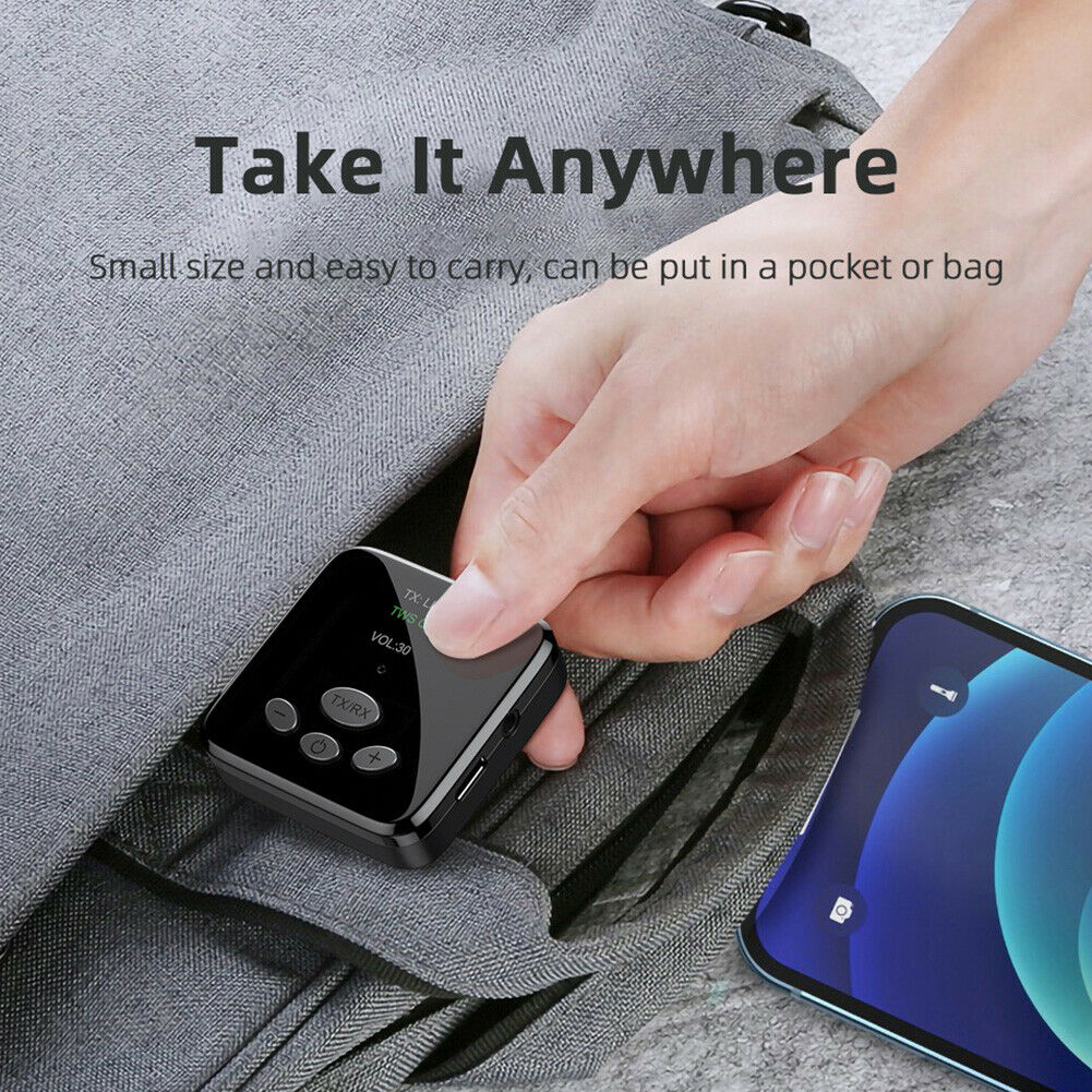 Essager Bluetooth-compatible Audio Receiver Transmitter 3.5mm AUX Jack Adapter