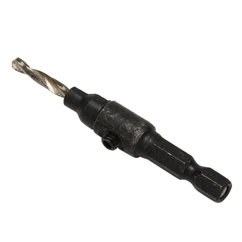 4x Countersink HSS Taper  Change #6 #8 #10 #12 Drill Tool Bits 1/4 Hex Shank LG1
