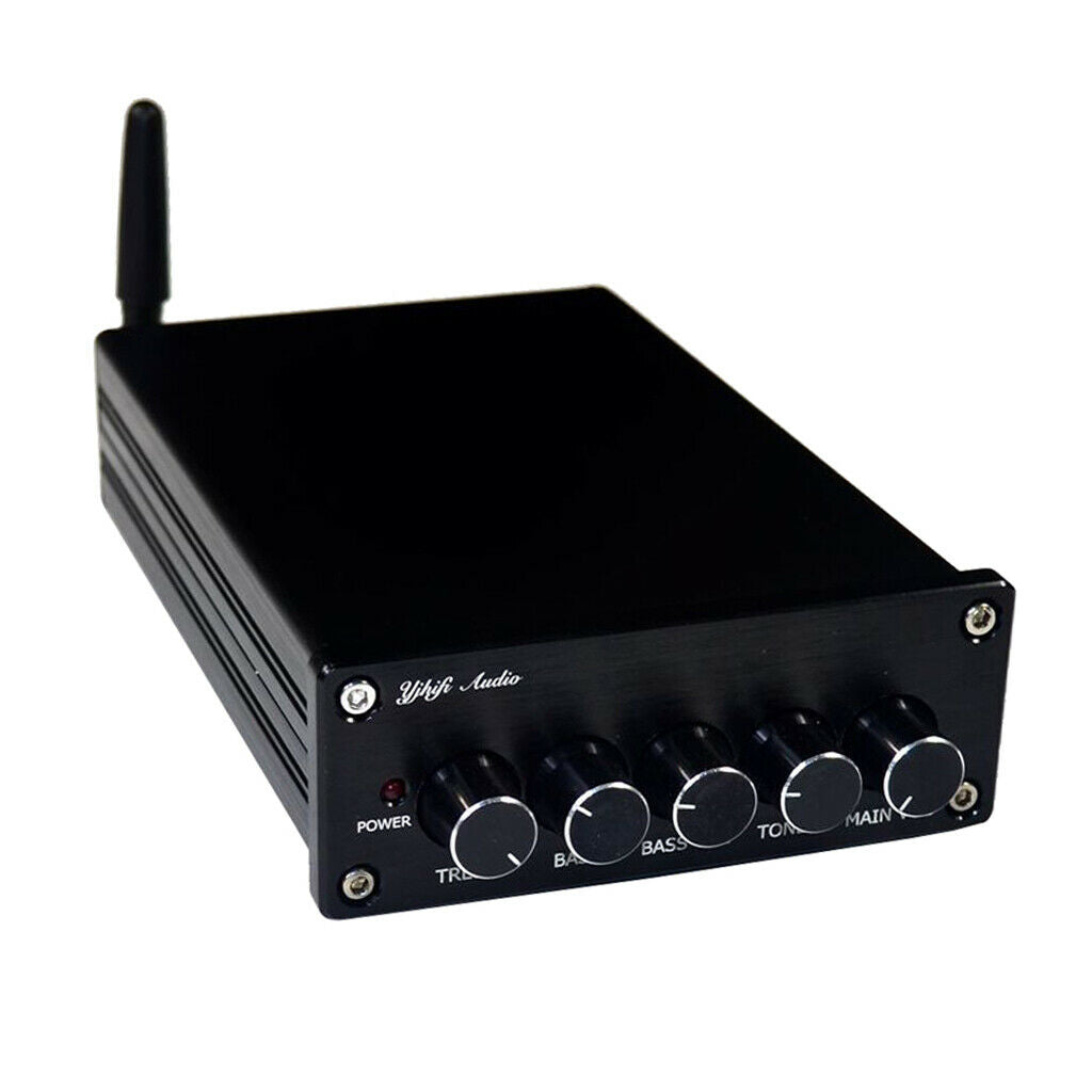 Bluetooth Stereo Audio Amplifier, Mini Hi-Fi Class D Integrated Amp 2.1CH for