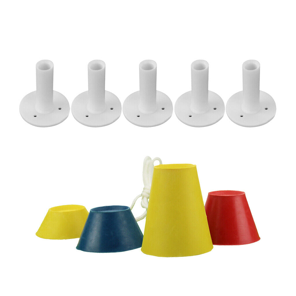9Pcs Durable Stable Golf Winter Tee Day Tee Mat Tee Holder Accessories