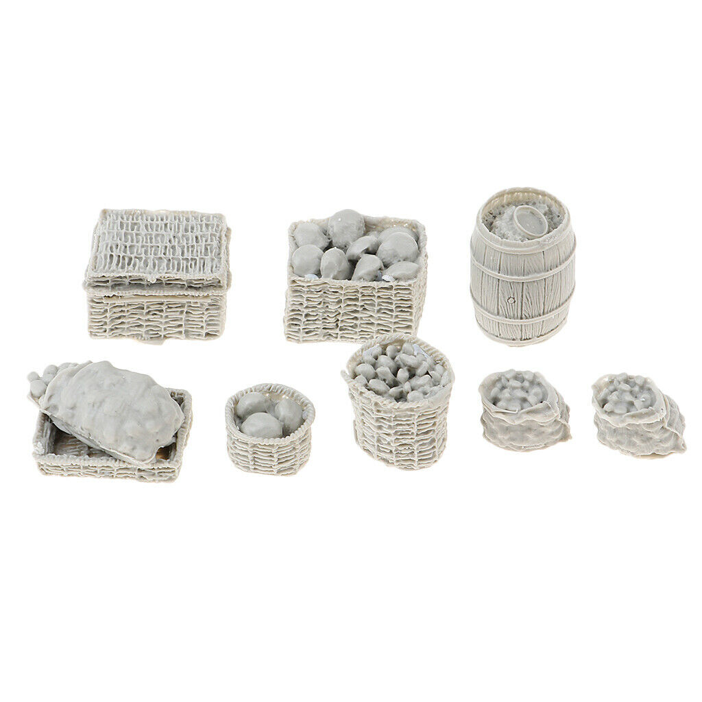 1/35 Scale Supplies Food Basket Cask Miniatures Armor Landscape Accessory