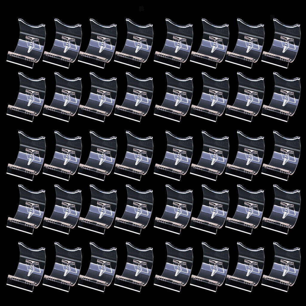 40Pcs Clear Lighter Display Stand Base Holder Collective Access Bracket