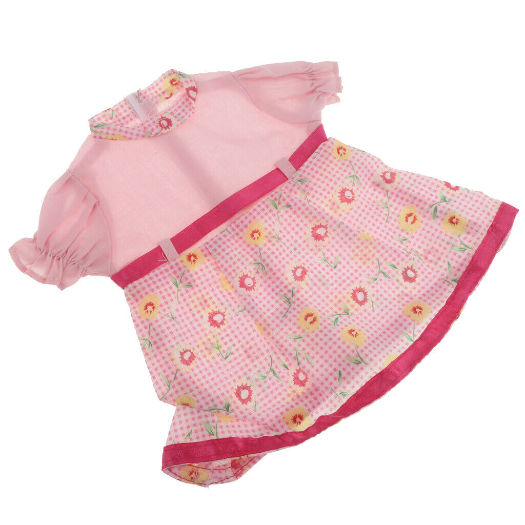 Cute Princess Floral Skirt for 18inch Dress Up Accessory Pink