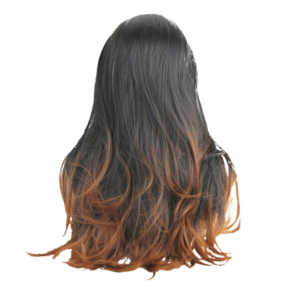 24 Inches Female Long Wig Women Full Wig Naturally Curled Curly Wigs Synthetic