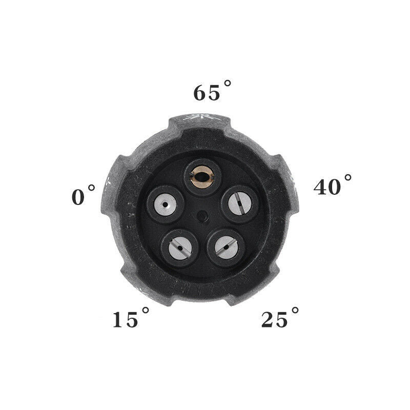 1PCS High Pressure Multi-angle 5-in-1 Car Washing Quick Plug Nozzle 3600PSI 60Â°