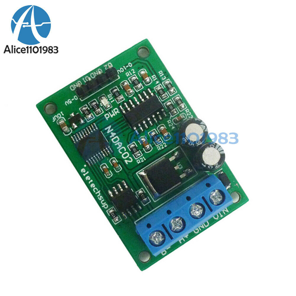 DC12V-25V 2 Channel PWM DAC RS485 Voltage Analog Converter Module N4DAC02 MODBUS
