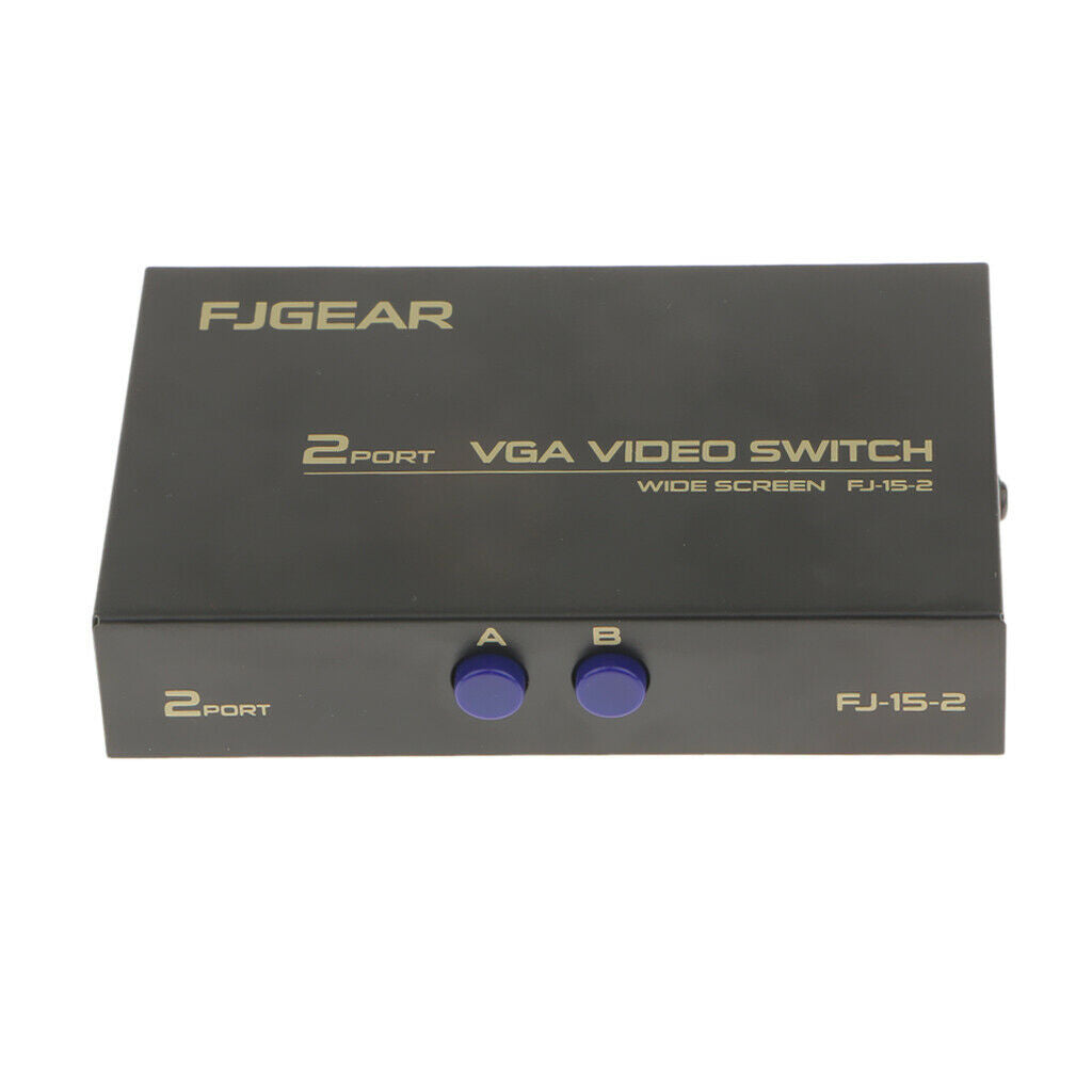 Compact 2-port bidirectional VGA switch KVM switch 2 In 1 Out switch box