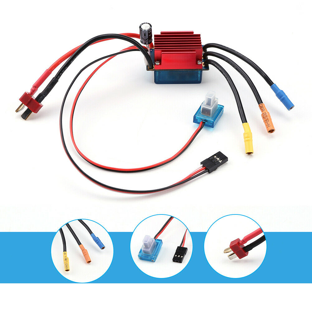 35A Brushless ESC 2s Lipo Waterproof for scale 1/14 1/16 RC Car Truck Parts