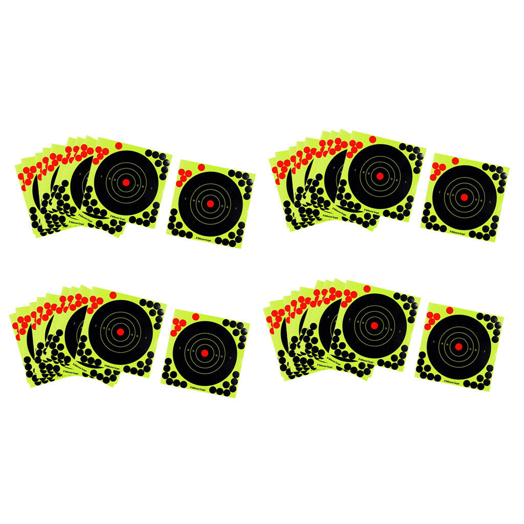 Lots 40 8inch  Targets Gun Range Paster Hunting Targets Accessories