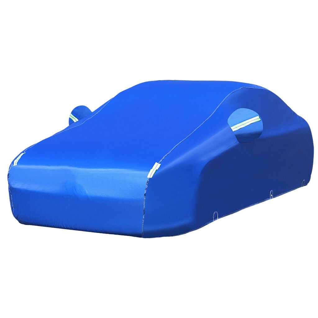 All Weather Full Car Cover Dustproof for Sedan Wagon Trucks 1 Layer Blue