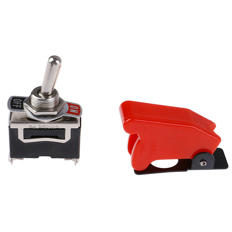Toggle Switch Cover ON/OFF Switch Metal Lever Car Dash Light with Missile.l8