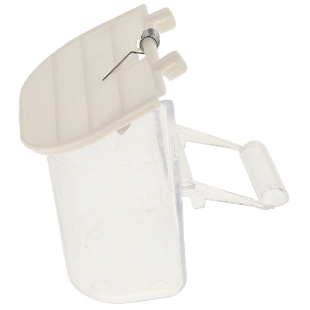 Cage Bird Feeder Food Container - No Mess for Parrots Canaries Conures Pigeon