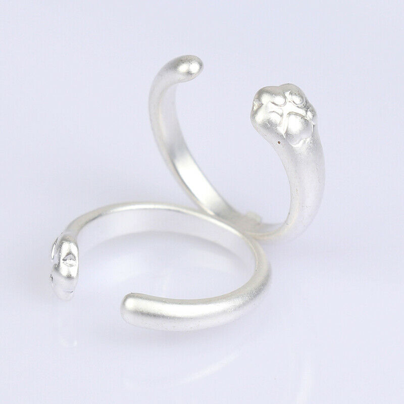 Frosted Style Cat Claw Adjustable Ring Fashion Jewelry Opening Rin.l8