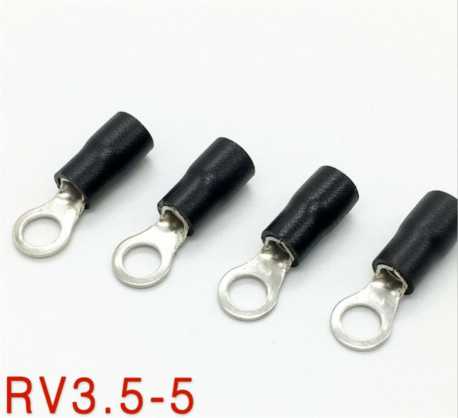 120Pcs Assorted Auto Electrical Wiring Connectors Insulated Ring Crimp Terminals