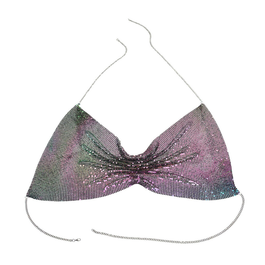 Charming Bikini Bra Top Body Chest Chain Harness Necklace Jewelry Colors