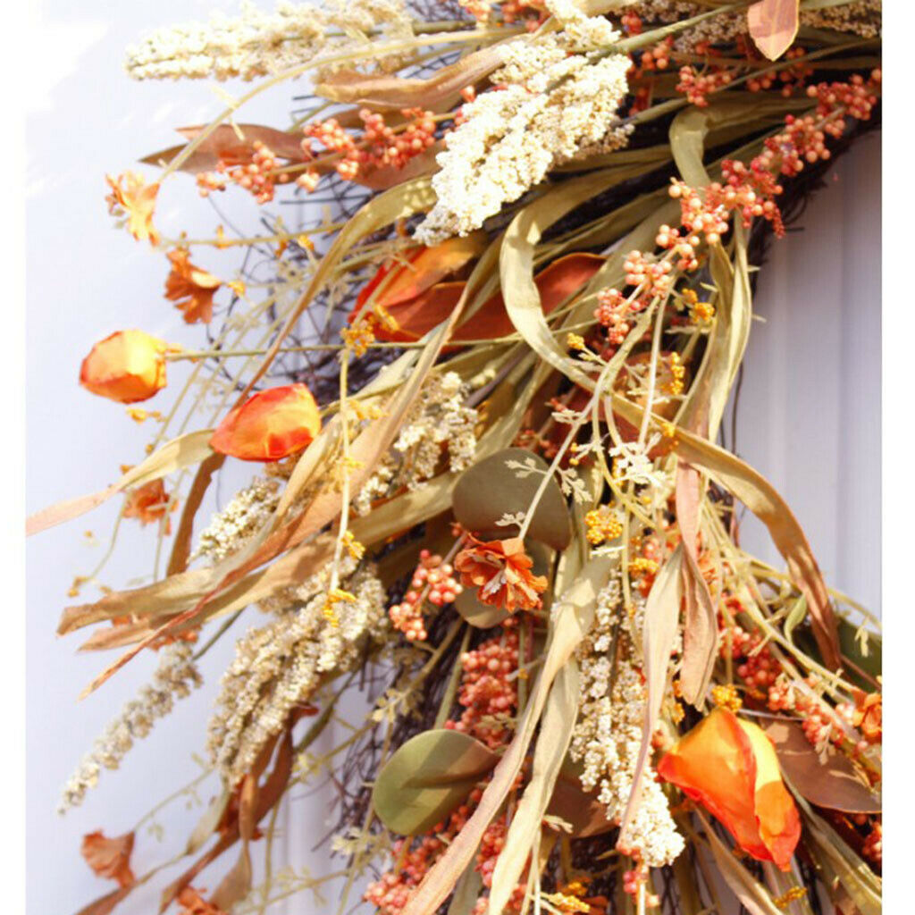 24inch Large Front Door Wreath Handcrafted Garland for Home Wall Decor