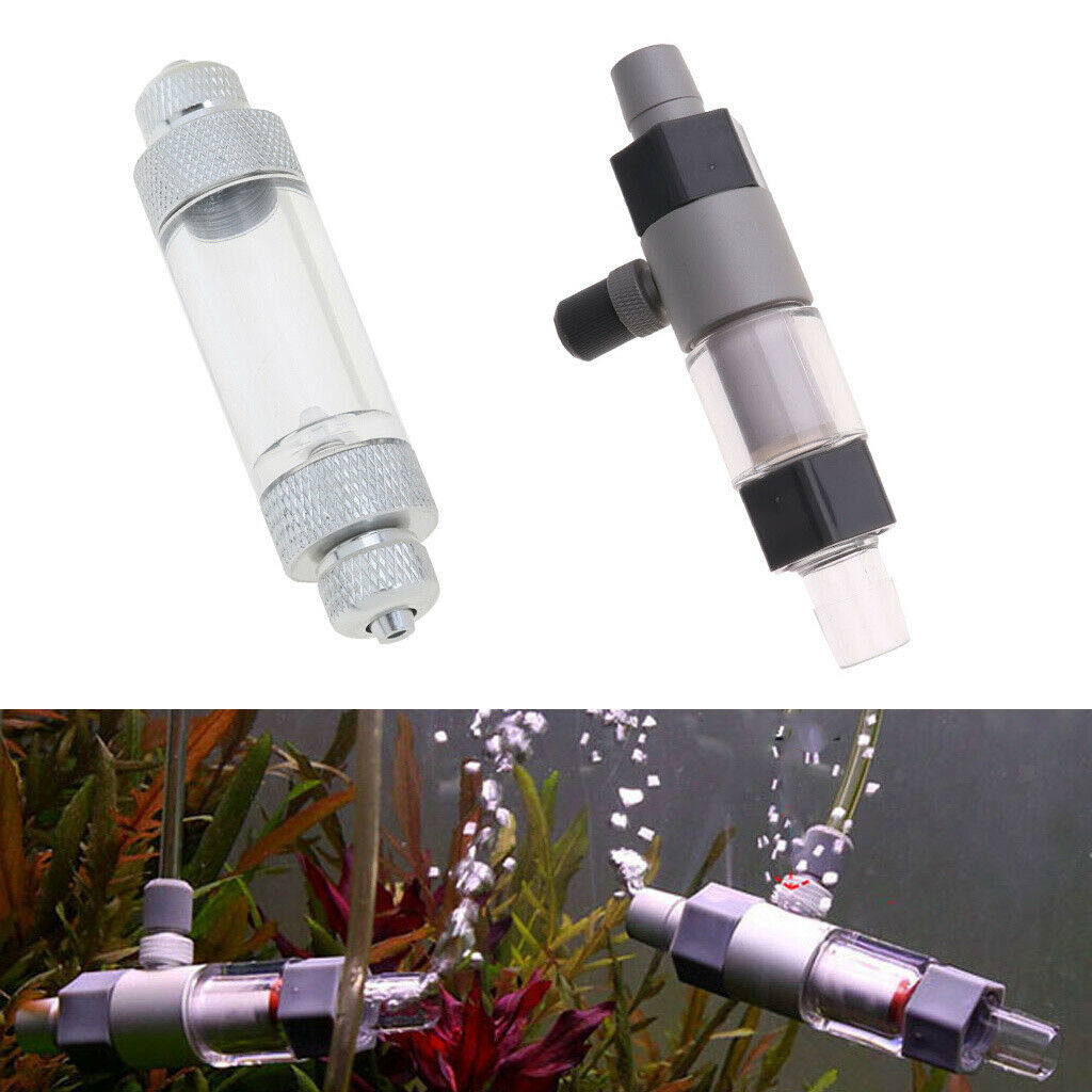 2 Pcs Aquarium Diffuser Regulator With Plants Tank CO2 Bubble Counter