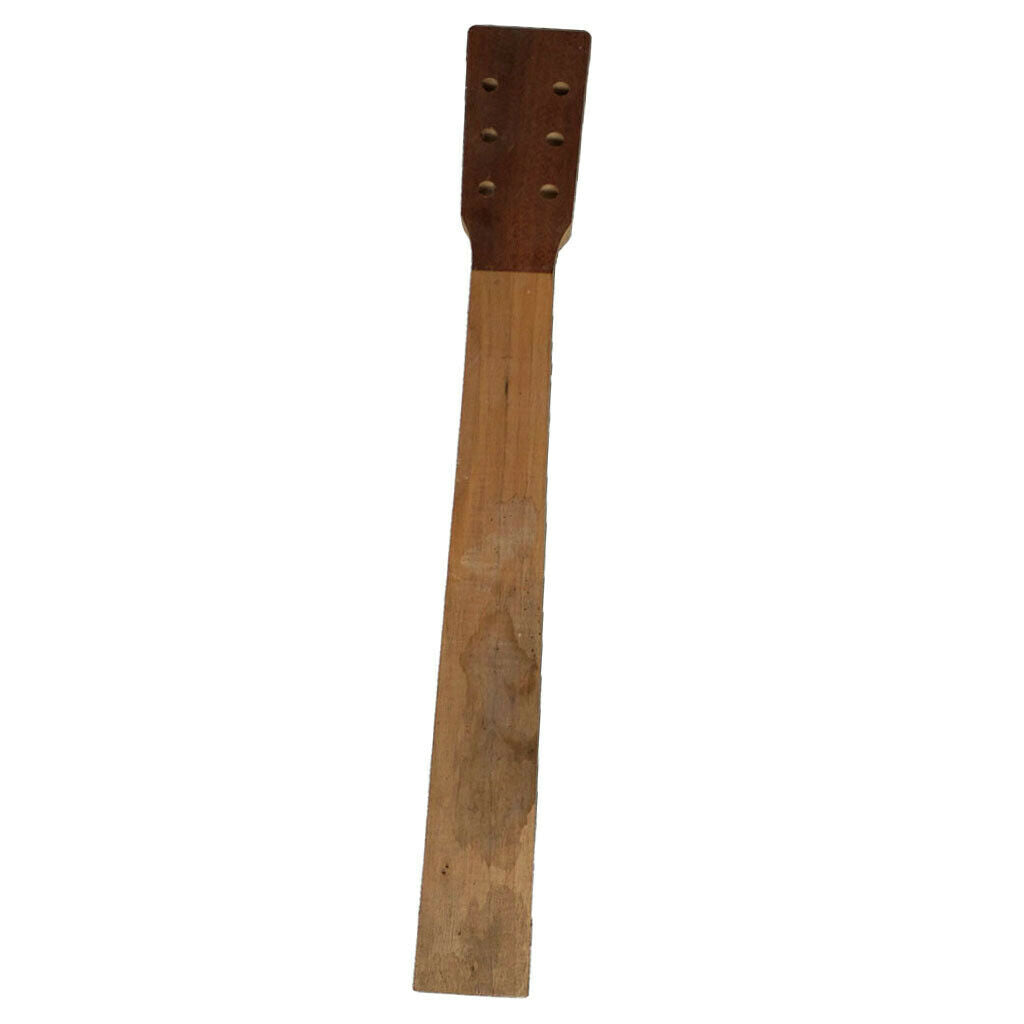 Polished DIY Wood Guitar Replacement Neck for 41in Acoustic Guitar Musical
