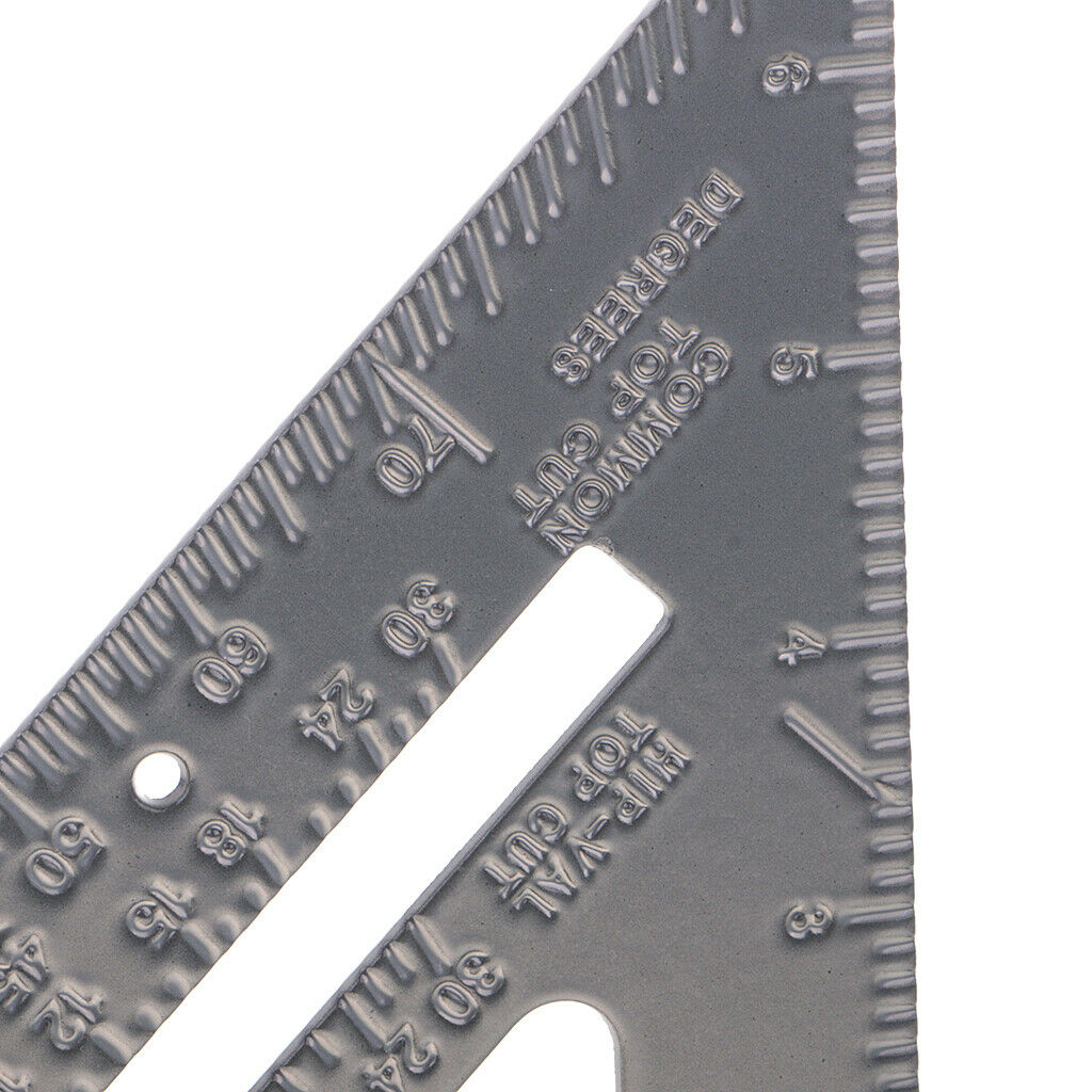 Stainless Steel DIY Metric Triangle Ruler 90 Degree Square Thick Triangular