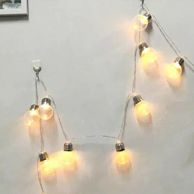 10 LED Fairy Lights 1.5M, Warm White Ball Fairy Lights, Battery, Waterproof K5N7