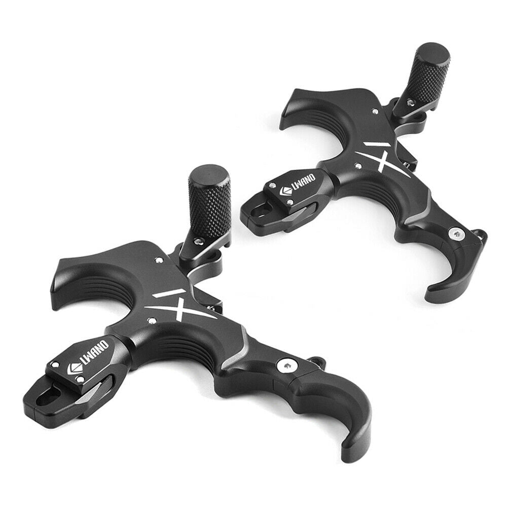 Compound Bow Release Aids 3 4 Finger Thumb Trigger Caliper Archery Hunting Grip