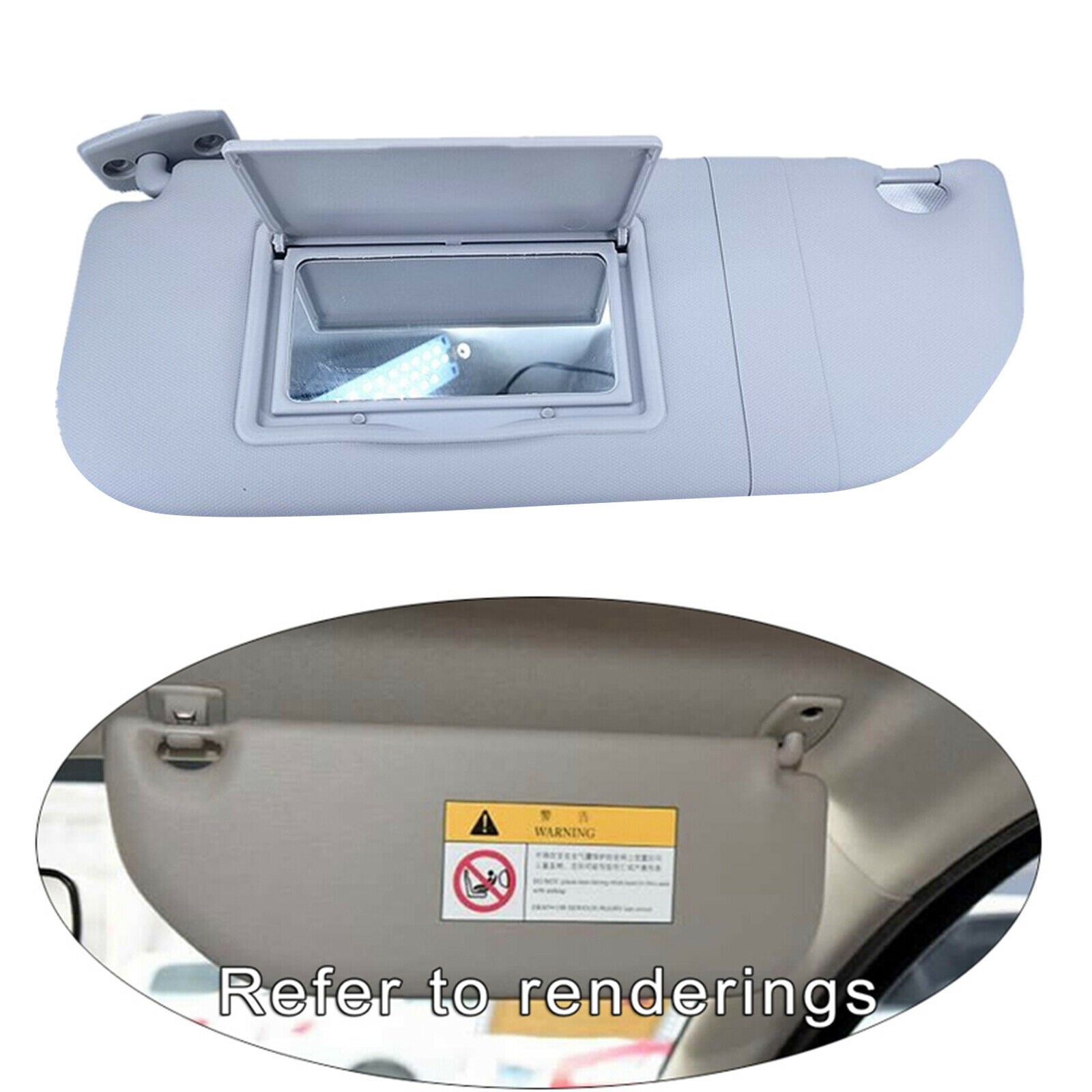 Sun Visor Shield Shade Board Replaces for Citroen C3 Spare Parts Left