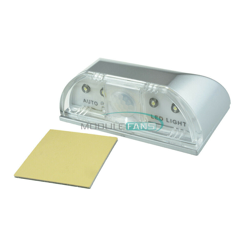 Infrared Detection 4 LED PIR Motion Sensor Home Kitchen Stairway Light Lamp