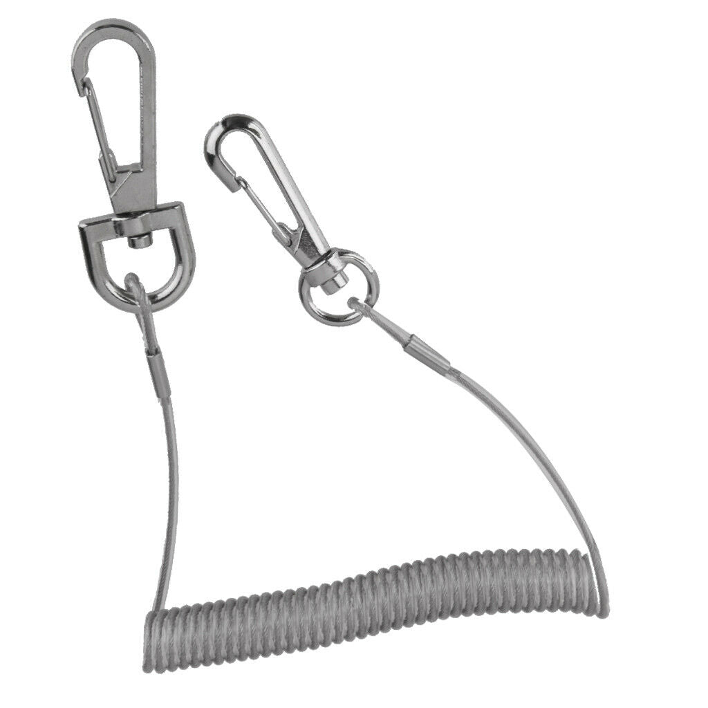 Retractable Fishing Tackle Tether With Snap Hook, Fishing, Boating Tools Safety