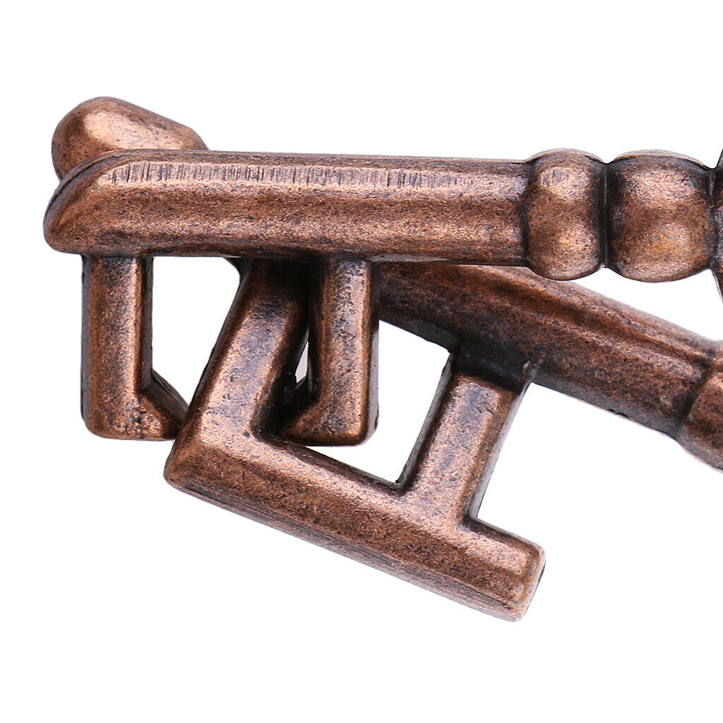1/Set Key Lock Classic Metal Brain Teaser Keys Puzzles for Kids Development