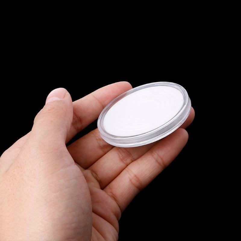 46mm Plastic Coin Holder Capsule Storage Case Display Box With 5 Sizes Pad Rings