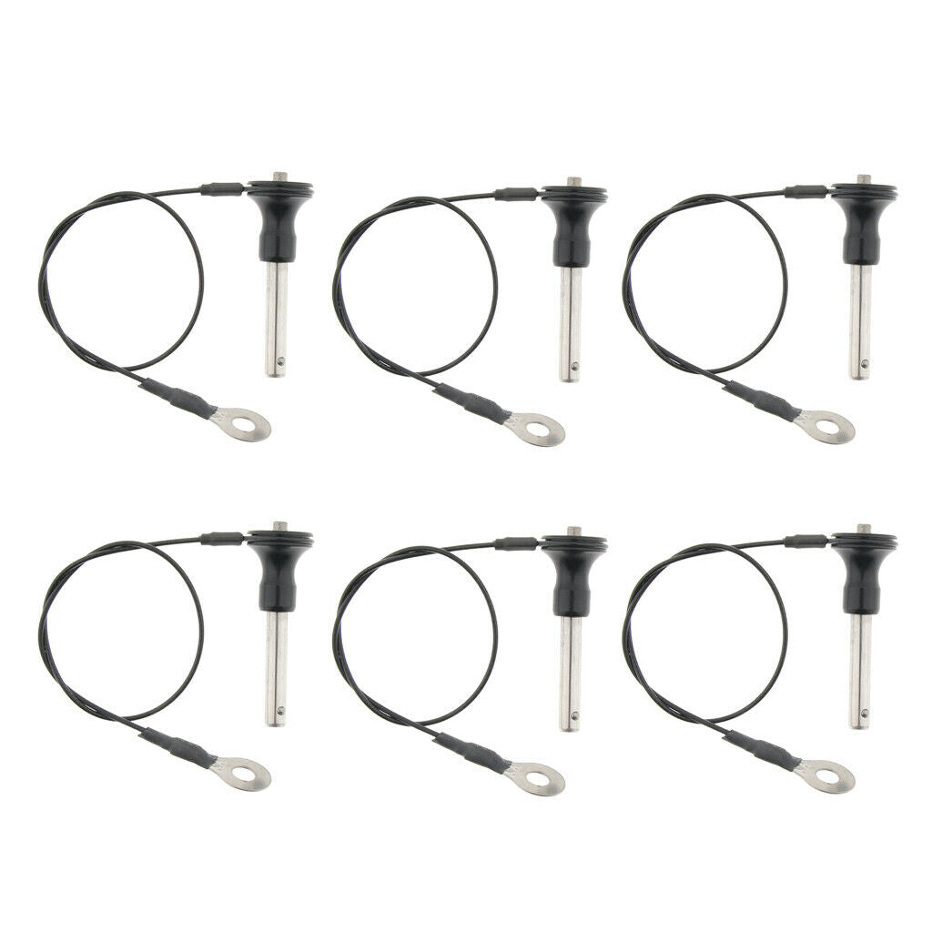6 Pieces Ball Lock Pins Push Button Lock Pin Quick Release Ball Lock 20mm