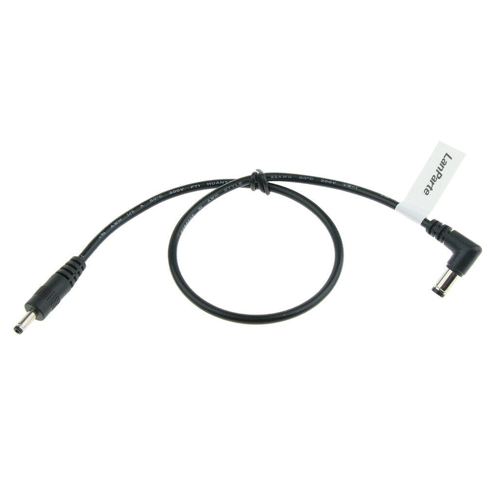 Black 5.5mm x 2.1mm to 3.5mm x 1.35mm DC Power Adapter Cable Cord